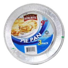 48 Packs 3 Pc 9-inch Pie Pan - Aluminum Pans