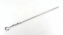 75 of 24" HeavY-Duty Stainless Steel Bbq Skewers Professional Flat Grilling Kebab Sticks
