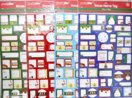 48 of Christmas 6" X 12" Gel Sticker
