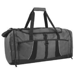 24 Pieces Trailmaker 26-Inch Reflective Piping Duffle Bag - Duffel Bags