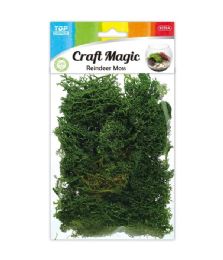 96 Pieces 25g Artificial Moss Dark Green - Craft Kits