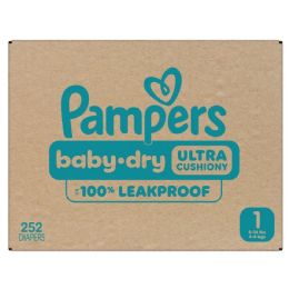 252 of Pampers Baby Dry Diapers Size 252 ct