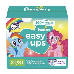 132 of Pampers Easy Ups Training Underwear Girls Size 2t/3t 132 ct