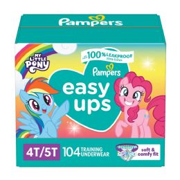124 of Pampers Easy Ups Training Underwear Girls Size 4t/5t 104 ct