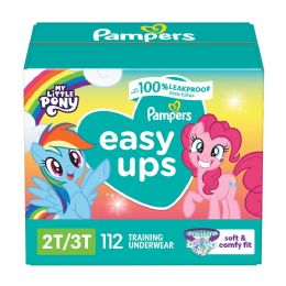 112 of Pampers Easy Ups Training Underwear Girls Size 2t/3t 112 ct