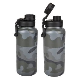 12 of XxX- Double Wall Ss Camo Sports Bottle 34 Oz. 12/