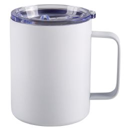 24 of XxX- Double Wall Stainless Steel Mug W/ Handle - White Matte