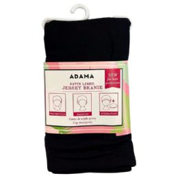 36 of Adama Satin Lined Black Jersey Beanie