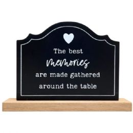 18 of 5" X 7" Black Mdf Memories Décor Sign