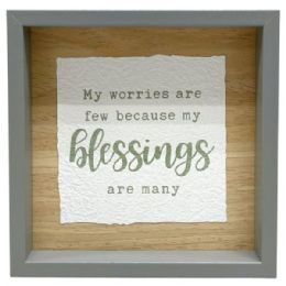 18 of 6"x6" Grey Art Box Blessings Home Décor