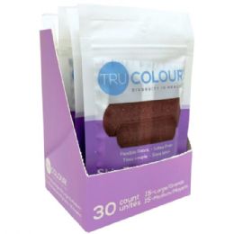 36 of TrU-Colour 30 Count Dark Skin Tone Shade Fabric Bandages In Resealable Bag In Pdq Display 