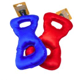 12 pieces of Figure 8 Dog Chew And Tug Toy In Assorted Colors