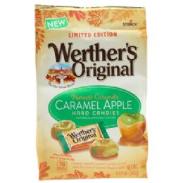 10 Wholesale Werthers Hard Candies Caramel Apple 8.57 Oz Stand Up Bag In Counter Display
