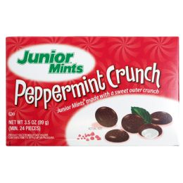 12 Wholesale Junior Mints Reppermint Crunch 3.5 Oz Box In Counter Display