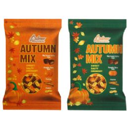 12 Wholesale Palmer Autumn Snack Mix 4 Oz Peg Bag In Counter Display