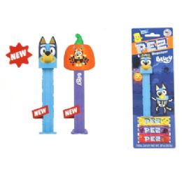 36 Wholesale Pez Halloween Bluey Dispenser + 3 Candy On Blister Card In 12pc Counter Display