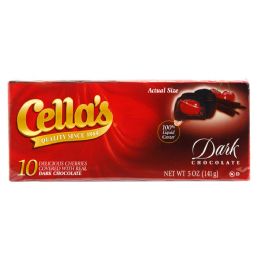 12 Wholesale Cellas Dark Chocolate 5 Oz Box In Counter Display