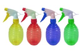 72 of Spray Bottle 16.2oz Ribbed 4ast Colors Case Cut Carton Gm/ht