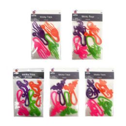 30 pieces of Halloween Sticky Stretchy Slapper 4pk/5asst Partyfavor/classroom Prize 4clr Per Pk/pbh