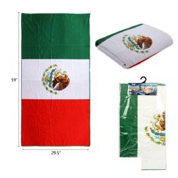 48 Pieces 30-Inchx60-Inch Mexico Flag Beach Towel - Beach Towels