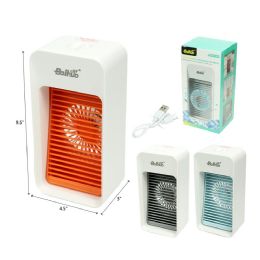 40 Pieces 9.5-inch Usb Rechargable Desk Fan W/light - Electric Fans
