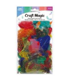 600 of Natural Feathers 4-7cm Assorted Mini Craft