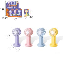 96 Pieces 5.3" Rechargable Hand Fan - Electric Fans
