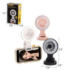 120 Pieces 5.3" Clip Rechargable Fan - Electric Fans