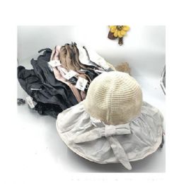 48 Pieces Women's Wide Brim Foldable Sun Hat - Fedoras, Driver Caps & Visor