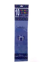 72 Packs 10 Sheets Pack Colored Tissue Paper Royal Blue - Party Paper Goods