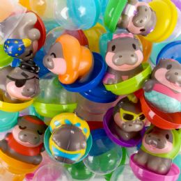 250 pieces of 2" Micro Squish Hippos In 2" Capsule