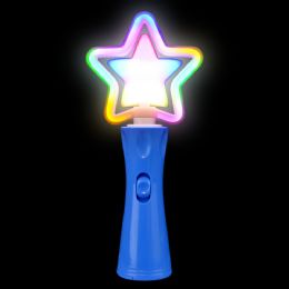 96 pieces of 9" Neon Spinning Star Wand