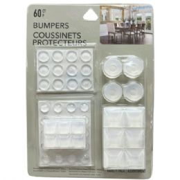 24 pieces of 60 Count Silicone Bumper Furniture Protectors