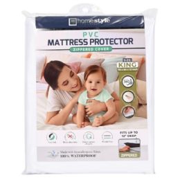 12 Pieces Waterproof PVC Zippered Mattress Cover King - Comforters & Bed Sets