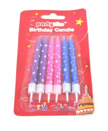 72 Packs 6pc Star Big Candle - Candles & Accessories