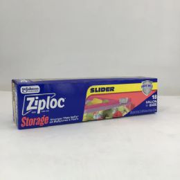 12 Pieces Ziploc Slider Storage Bags Gallon Size 18 Count - Gift Bags Hologram