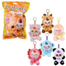 72 pieces of 5.5" Misfit Critters Zoo Bag Series E 72ct