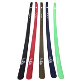 100 pieces of 27" Shoe Horn Long Handle In Color Assortments In Floor Display