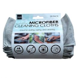 8 of 20 Pack Multi Purpose Microfiber Cleaning Cloths