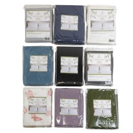 24 pieces Feathered Sparrow 2pk Pillowcases 100% Cotton Random Colors /patterns/sizes To The Case - Pillow Cases