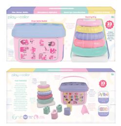 4 of 2 Pack Activity Set Shape Sorter & Stacking Ring