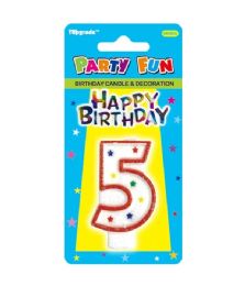 288 Pieces Birthday Candle #5 Stars - Birthday Candles