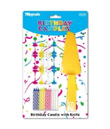 144 Pieces Birthday Candle Set With Cake Slicer - Birthday Candles