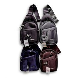 60 Pieces Men Chest Bag Pu Leather Messenger Bag - Bags Of All Types