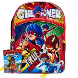 12 pieces of Miraculous Ladybug 16" Backpack