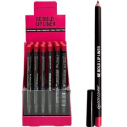96 pieces City Color Vintage Be Bold Lip Liner In Countertop Display - Lip & Eye Pencil