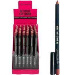 96 pieces City Color Glamorous Be Bold Lip Liner In Countertop Display - Lip & Eye Pencil
