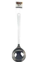 96 Pieces 13 Inch White Stainless Steel Ladle - Kitchen Utensils