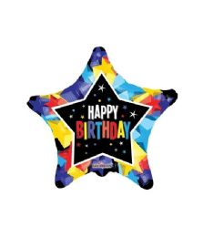 25 Pieces 2-Side Happy Birthday Star Of Stars - Party Accessory Sets