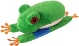 48 Pieces of Red-Eyed Tree Frog Stuffed Animal Slap Bracelet 9" (23cm)